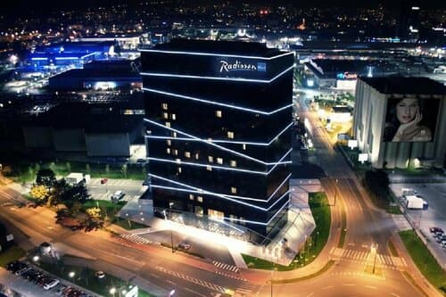Внешний вид отеля Radisson Blu Plaza Hotel Ljubljana